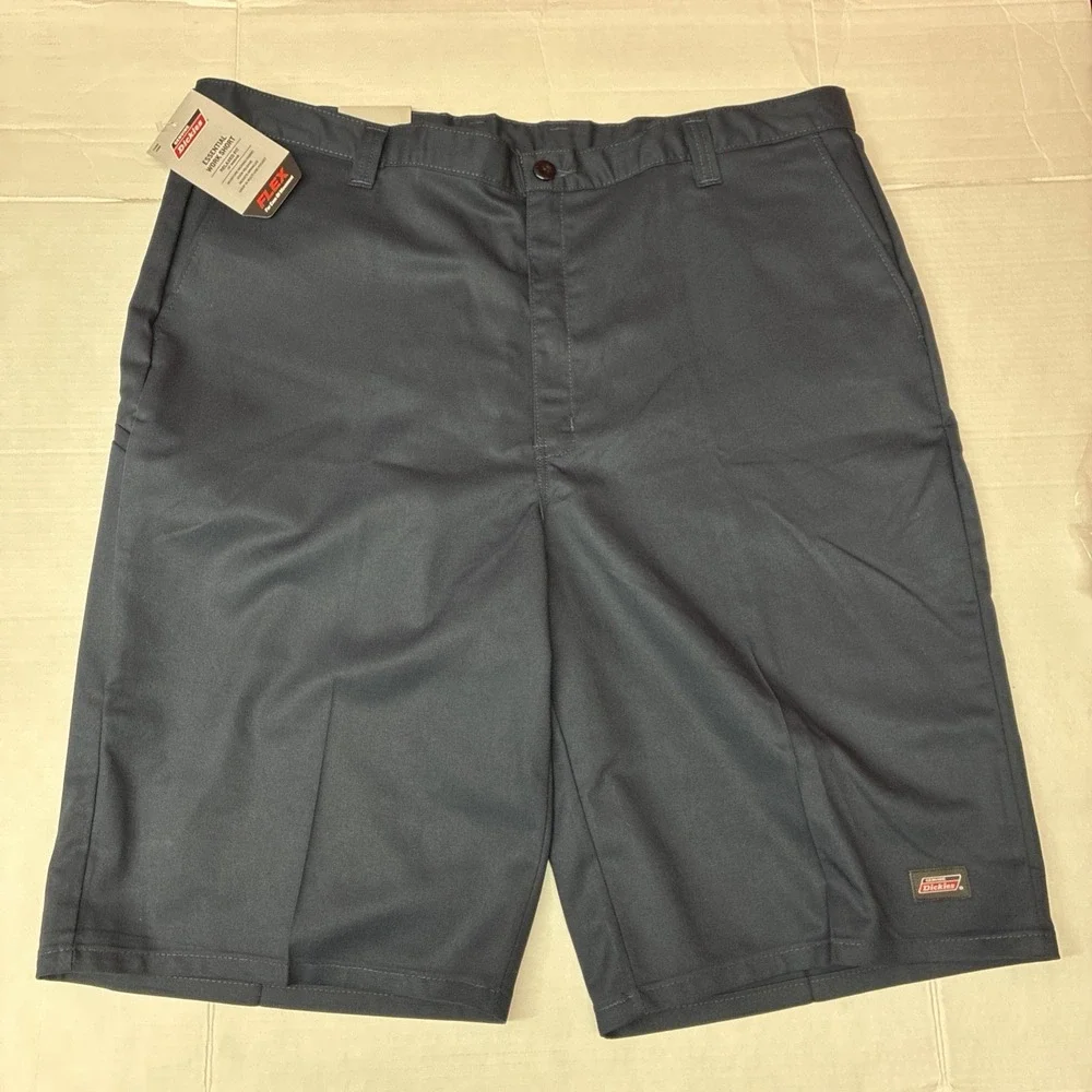 Dickies Essential Work Shorts Men's Size 42 Blue Flex Relaxed Fit 13